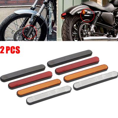2 stuks Motorfiets modificatie accessoires lichtgevende stickers reflecterende strips decoratieve zijreflector reflectoren