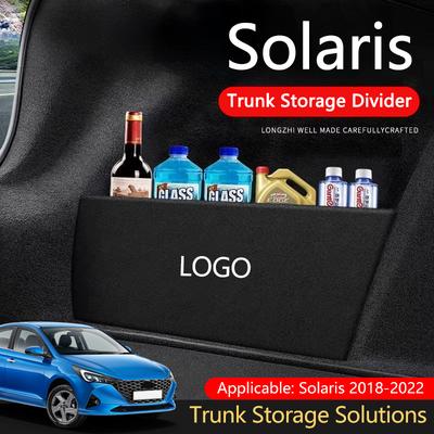 Car Collapsible Trunk Divider Storage Organizer For Solaris-2018-2022