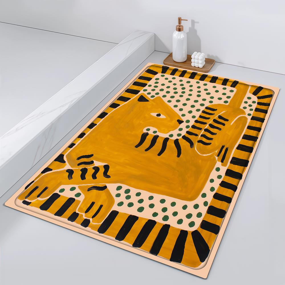 

Door Animal Mat Bedside J-Joao Entrance Bath Floor Decoration Corridor Door Mat Carpet Incerti Art Living Room Balcony 40cm x 60cm