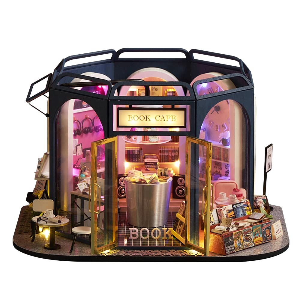 

Dollhouse Handmade Kit Set Miniature Book Cafe BOOK CAFE (t-FREAK)