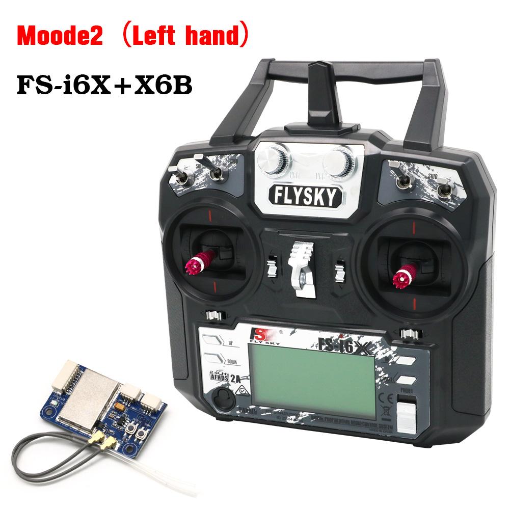 FLYSKY FS-i6X I6X 10CH AFHDS 2A Radio Transmitter with X6B IA6B IA10B A8S Receiver 2.4GHz for RC Aairplane Helicopter FPV Drone