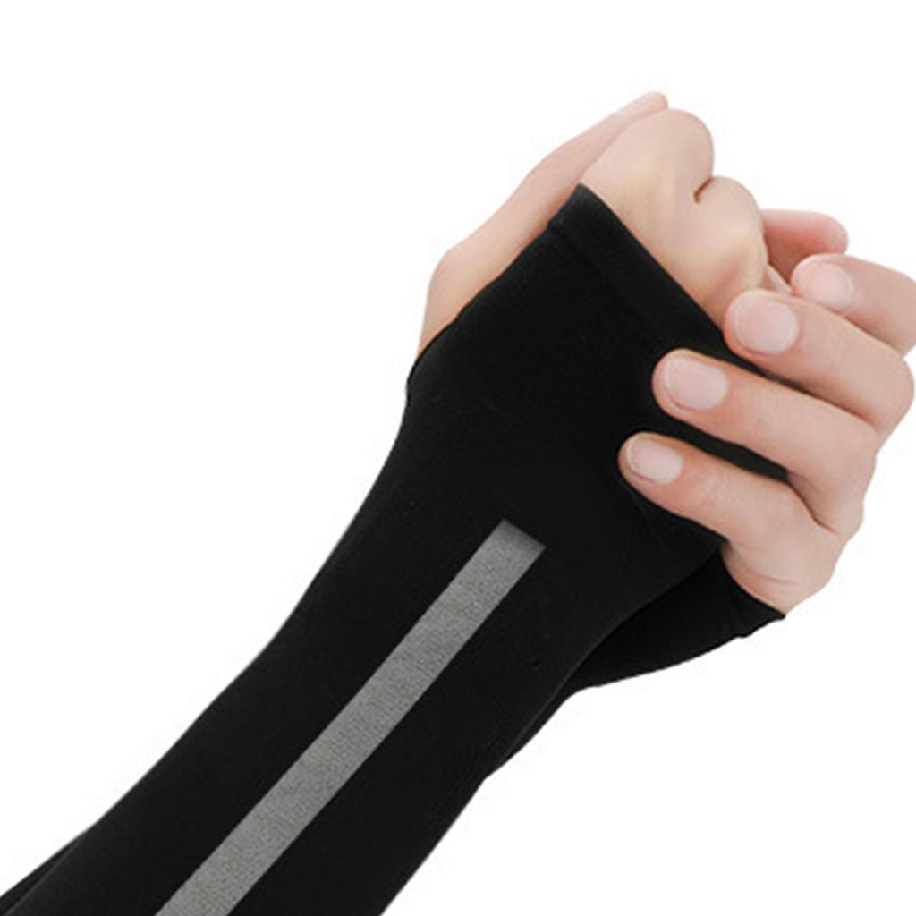 3 Pairs Ice Silk Arm Sleeves Sun Protection Compression Cooling Arm Sleeves for Summer Outdoor Men Women