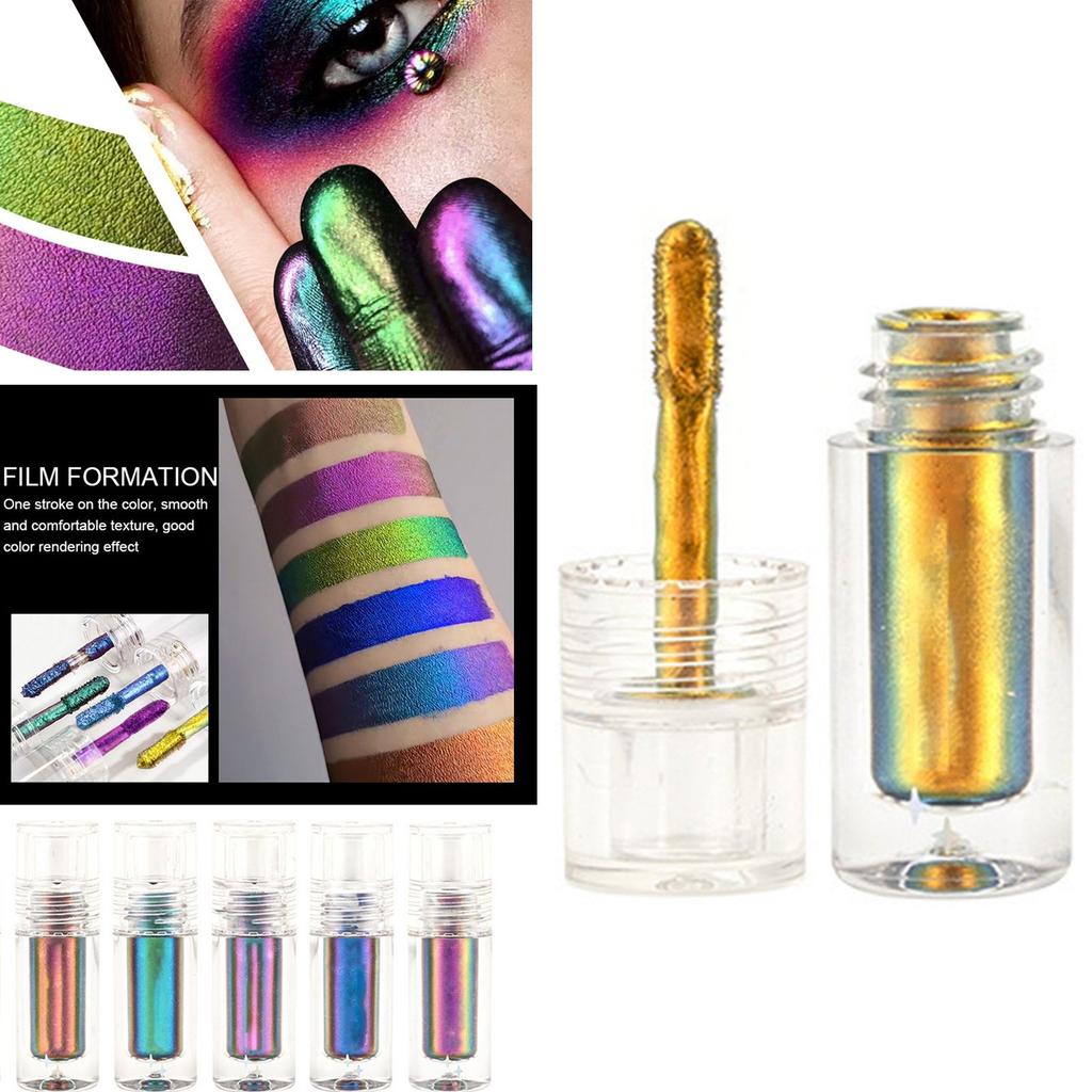 Chameleon Shimmer Liquid Eyeshadow and Lipstick - Long Lasting, Waterproof, Non-Greasy Highly Pigmented Makeup | Sparkly Finish