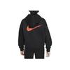 Nike Hoodie Snake Welcoming New Series Comfortable Loose Stylish Solid Color Versatile Kids hoodies Black University-Red IB5597-010