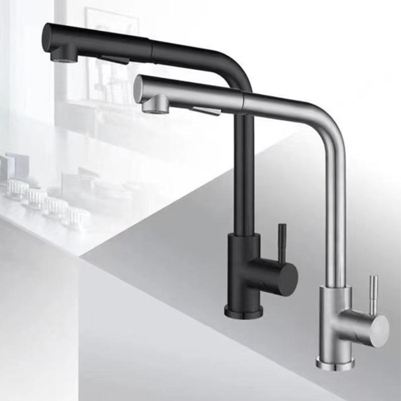 Practical Kitchen Sink Tap with Adjustment Water Spray Style & Functional Kitchen Faucet with Pull Out Sprayer for House