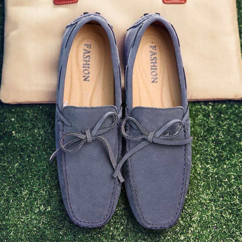 Men’s Moccasins Tasseled Loafer Driving Gommino Comfort Flats Casual Slip-ons Plus Size Suede Shoes for Men Over Sized