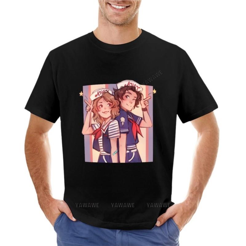 Scoops Ahoy T-Shirt Anime t-shirt Tee shirt Short sleeve sweat shirts  men teenagers black t-sh