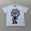 Minimalist Fingerprint At Symbol Print Tshirt Simple Aestheticgraphic Tee Unisex Cottonoversizedshortsleevestreetwearcasualtops