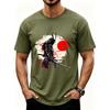 Altes Japan Samurai Kampfsport Retro Vintage Grafik T-Shirt Unisex Bushido Japanischer Krieger