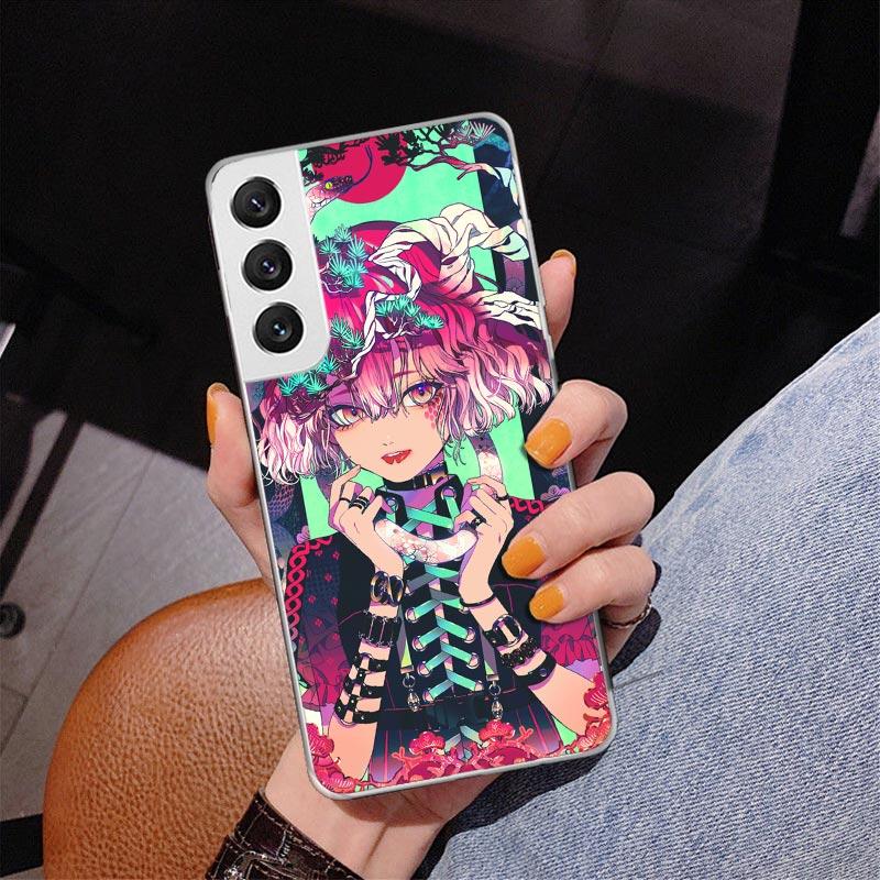 Japanese Style Anime Girl Phnoe Case for Samsung Galaxy S26 S25 Edge S23 S24 Ultra S22 Plus S21 S20 FE Unique Cover Soft Coque G