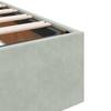 Bed Frame with Mattress 2 pcs Light Grey Velvet