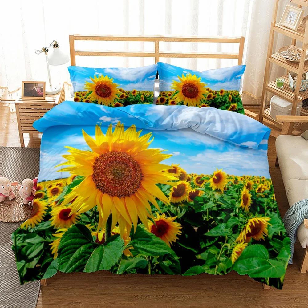 Tropische Riesenblätter Nordisches Bettbezug-Set King Queen Double Full Twin Einzelgröße Bettwäsche-Set