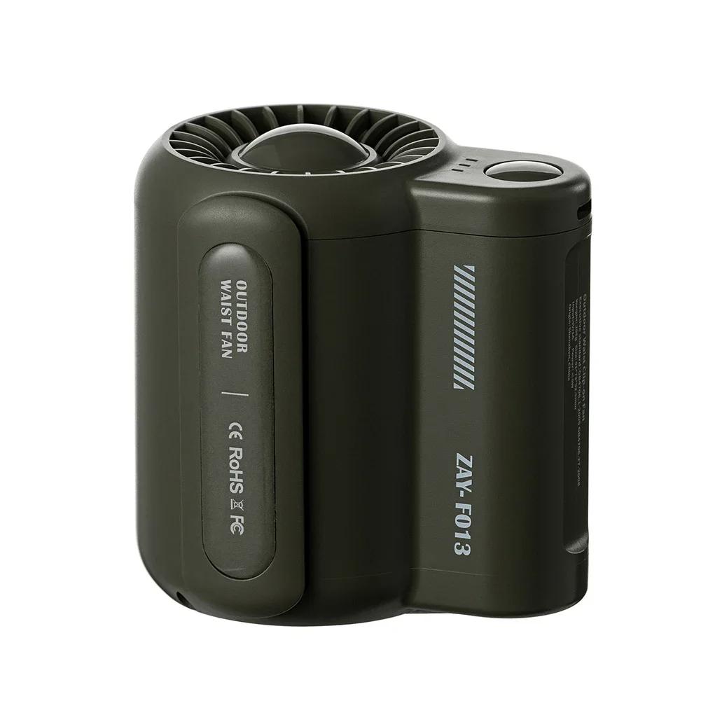 Portable Rechargeable Waist Fan Mini Personal Summer Cooling Fan For Travel Outdoor Sports With 4500Mah Battery