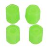 4pcs Car Tire Valve Stem Cap Green Fluorescent Night Glow Wheel Valve Stem Cover for Car Motorcycle