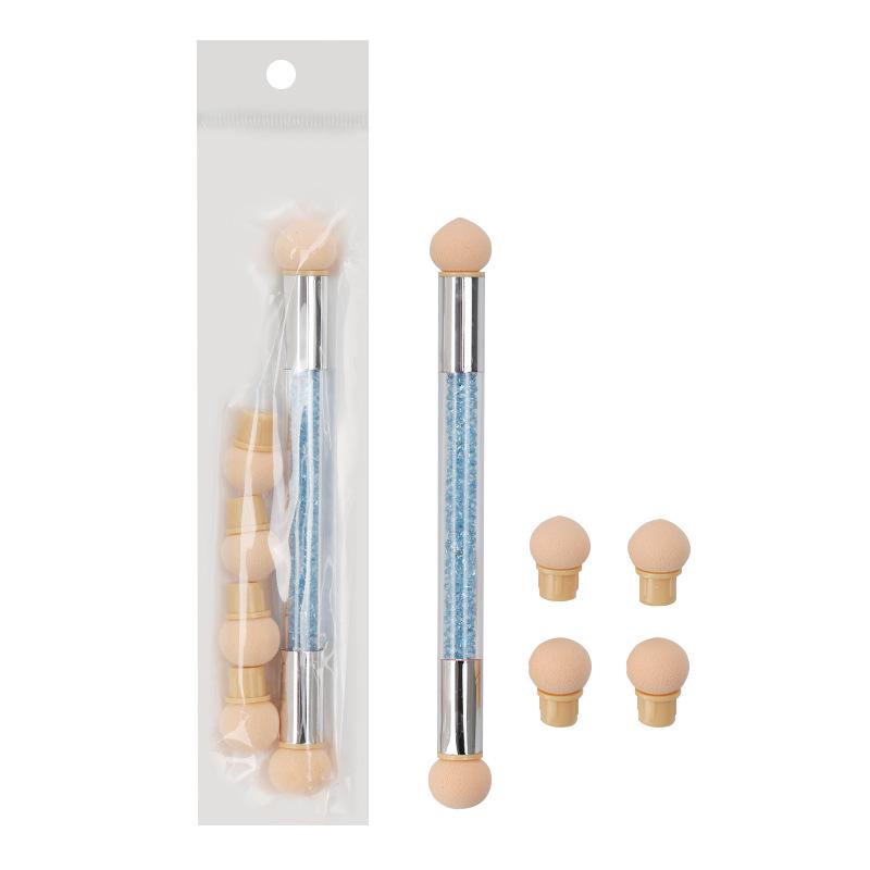 Double-Ended Gradient Sponge Nail Art Pen Set
