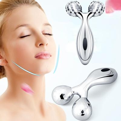 3D-Rollenmassagegerät, Gesichtsmassage, Y-Form, 360 Grad drehbar, dünnes Gesicht, Körperformung, Entspannung, Lifting, Faltenentferner, Gesichtsmassage
