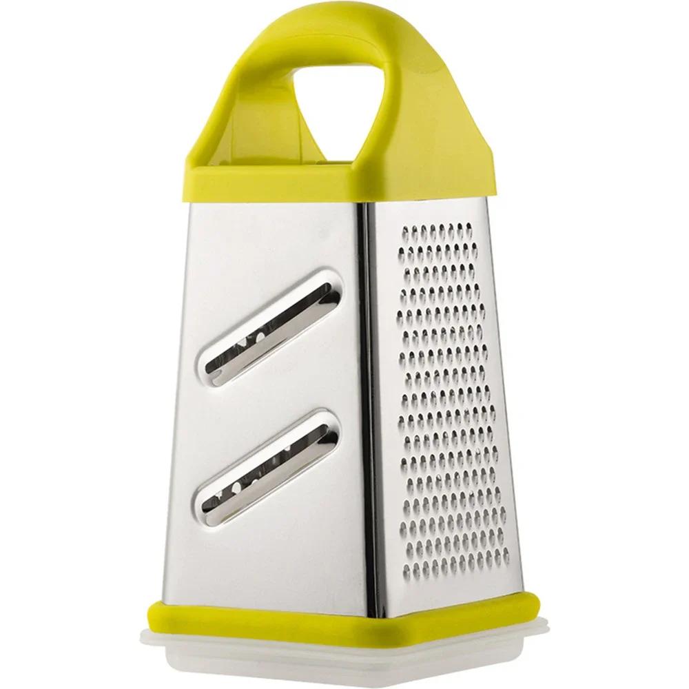 Multipurpose Grater Vegetable Slicer Four-Side Box Grater Stainless Steel Potato & Radish Slicer Garlic Grinder Kitchen Gadgets