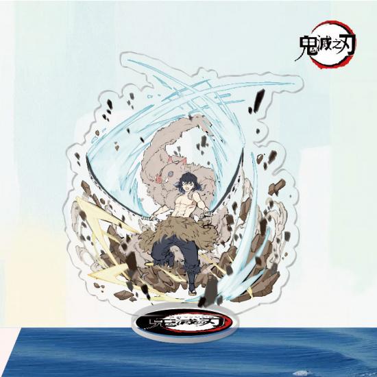 Anime Peripheral Kimetsu No Yaiba Tanjirou Nezuko Yi Zhi Fu Butterfly Endure Acrylic Standing Sign Decorative Ornaments
