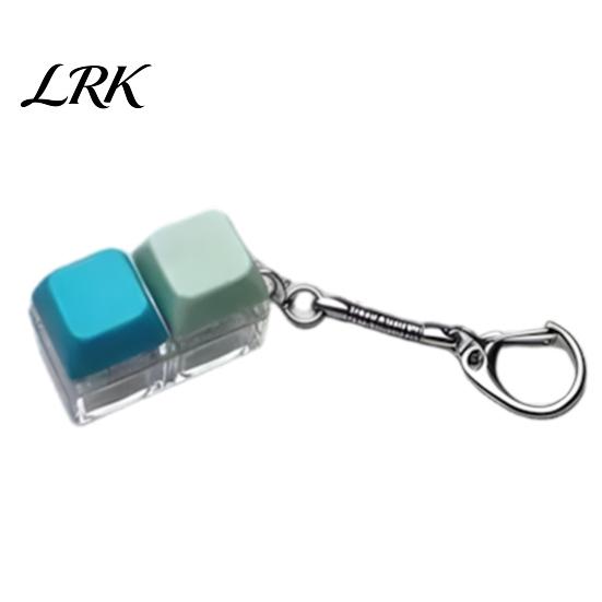 Sensory Keyboard Toy 2/3/4/9-Keys Fidget Toy, Stress Relief Push Button Finger LED Light-up Keychain Clicker Mechanical