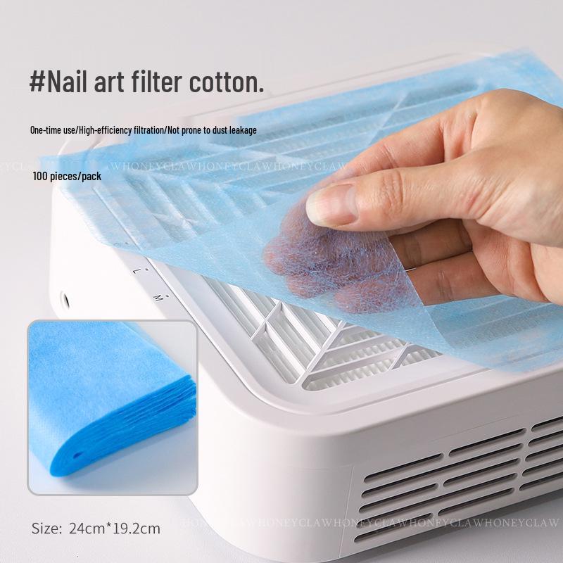 Opakovaně použitelná netřepivá prachová filtrační tkanina pro nehtový salon