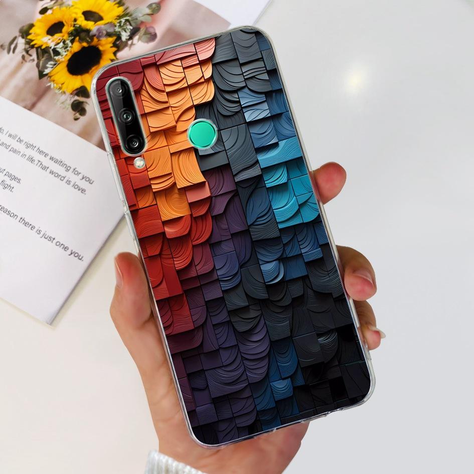 For Huawei Y7p 2020 Case Honor 9C Silicone Cover Fashion Butterfly Clear TPU Fundas For Huawei P40 Lite E ART-L28 ART-L29 Bumper