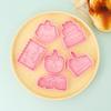 Happy Birthday Cake Abstract Cartoon Cookie Cutter 3D Diy Cake Shape Biscuit Cookie Mold Baking Tool Fondant Cake Stamp Mold