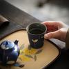 Hand-painted Gesang Pollen Ceramic Tea Cup Chinese High Legged Mug Rough Single Master Cup Special Tea Mug Kung Fu Teaset Gift