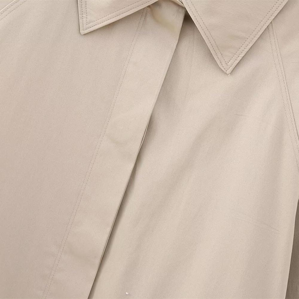 2025 Spring Women's Casual Loose Turn-Down Collar Bomber Jacket