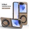 Samsung Z Flip7 360° drehbare Lederhülle - Stoßfest, Magnetisch, Faltbarer Ständer