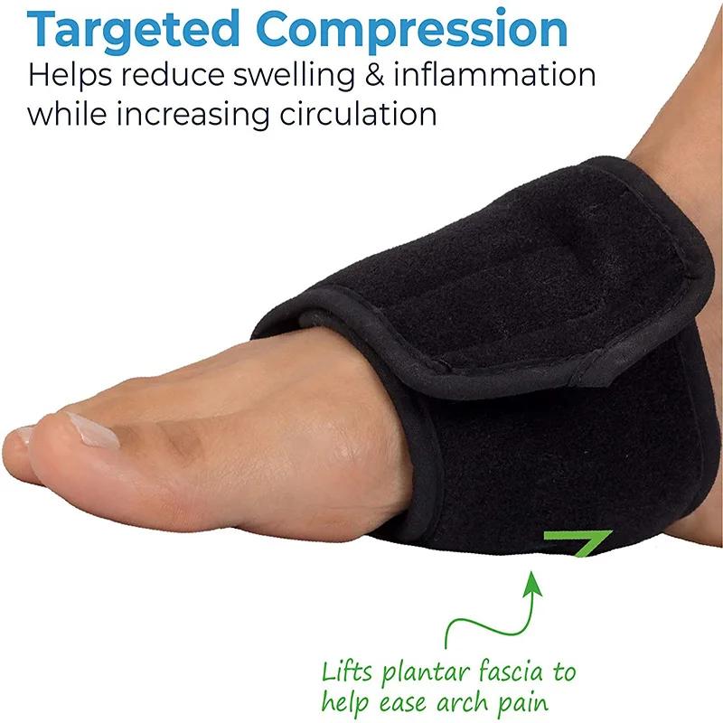 Small Reusable Gel Ice Pack Support Compress for Injuries and Pain Relief Cold Therapy Wrap for Hand Arch of Foot Wrist Elbow