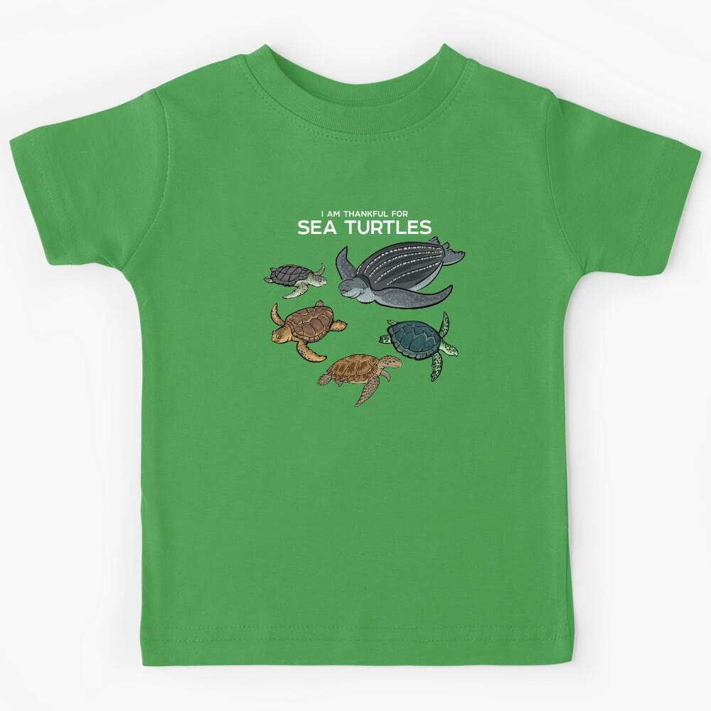 I Am Thankful For Sea Turtles Kids T-Shirt 130