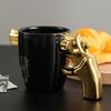 Stylish 3D Revolver-Shaped Ceramic Coffee Cup