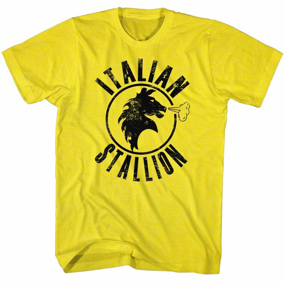 Rocky Italian Stallion Yellow T-Shirt XXL