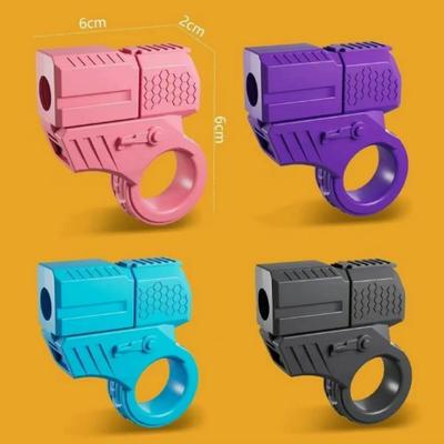Yeni Mini Tabanca Kovan Fırlatmalı Deşarj EDC Parmak Yüzüğü Tabanca Fidget Spinner Cırcır Anksiyete Stres Giderici Oyuncak Tabancalar