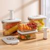 Vacuum Food Storage Container Airtight Fridge Organizer with Drain Plate Food Vacuum Storage Box for Vegetable and Fruit
