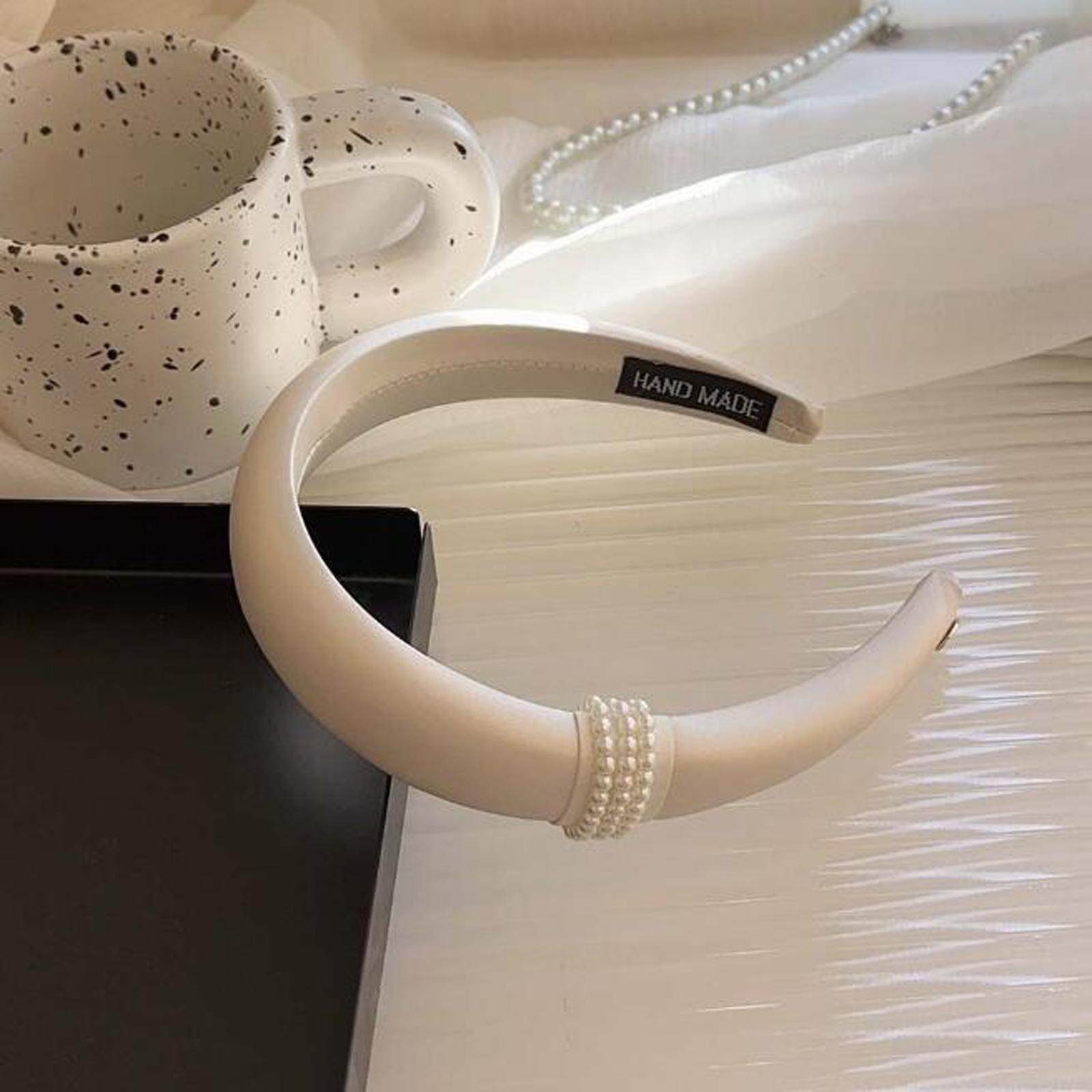 

PROLY Новая Модная Повязка На Голову Для Женщин Боковой Узел Жемчуг Повязка Для Волос Осень Однотонный Тюрбан Повседневные Аксессуары Для Волос