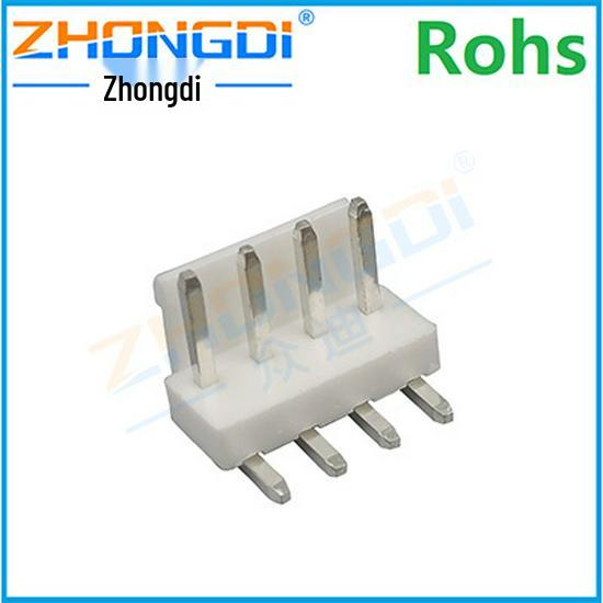 3.96mm Pitch Wafer Connector Right Angle Plug with Latch (2P-10P)