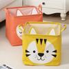 Cute Cloth Toy Storage Box Cartoon Dustproof Dirty Clothes Basket Large Capacity Multifunctional Folding Storage Basket Home