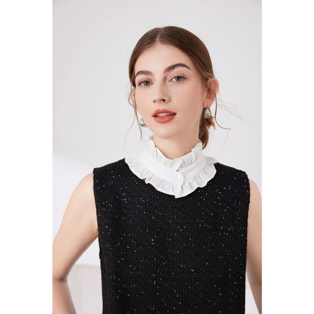 Fake Collar For Women Necklace Detachable Lapel Shirt Collar Girls Removable False Blouse Winter Sweater Collars Accessories