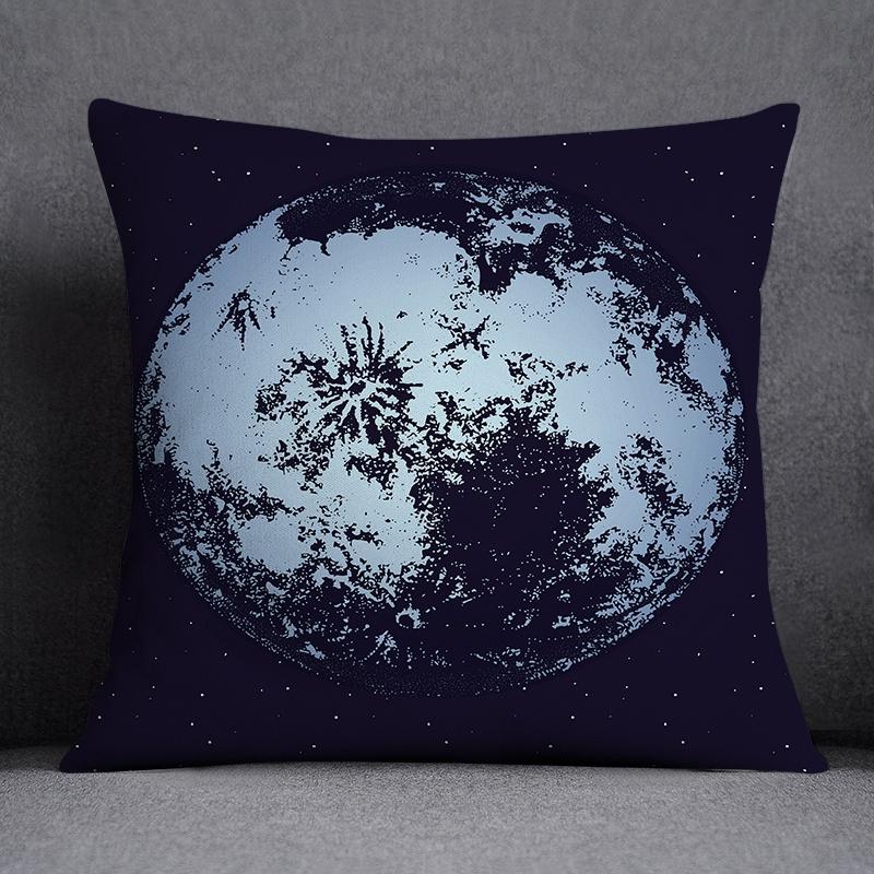 Astronaut Collection Pattern Decorative Pillowcase, Square Pillowcase, Home Office Decor