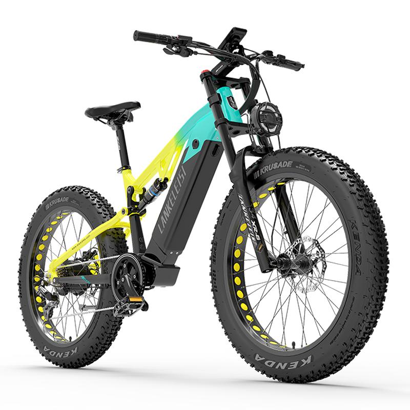 LANKELEISI RV800 PLUS Adult 750W Electric Bicycle Men's E-Mountain Bike, 48V 20AH Battery,26" Fat Tire Electric Bike