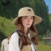 New summer sun hat men and women outdoor mountaineering fishing sun protection hat big brim quick drying waterproof breathable bucket hat