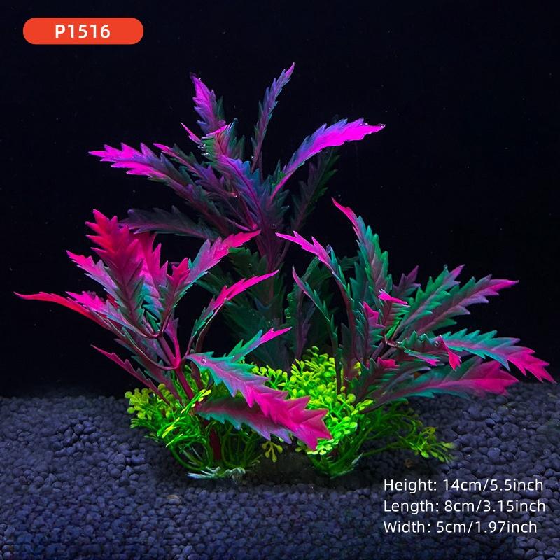 14cm/5.5inch Fish Tank Simulation Plant Aquarium Artificial DIY Decor Plants Water Grass Fish tank decorations