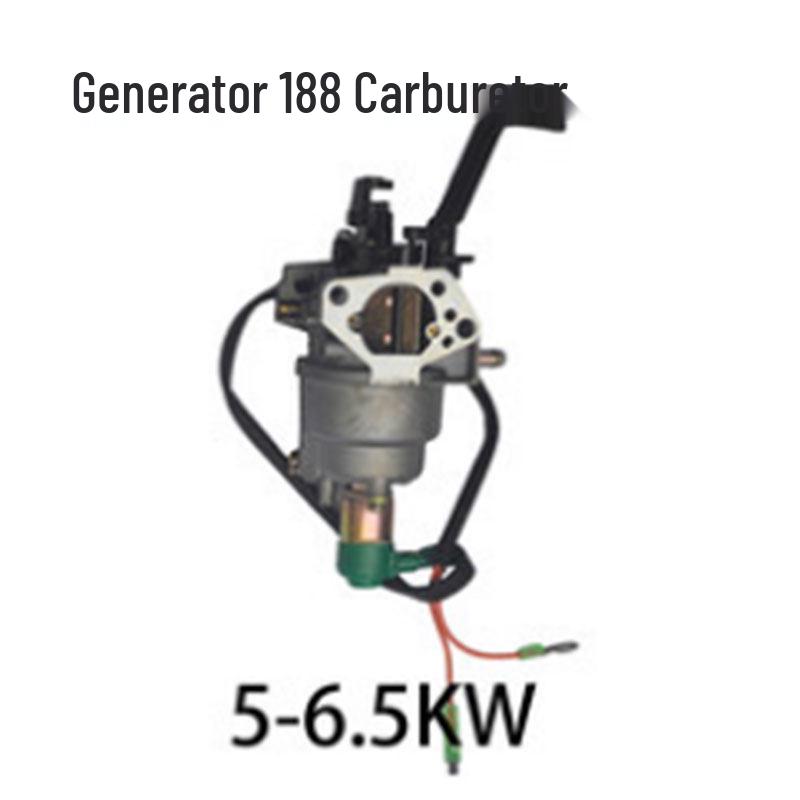 Gasoline Engine Generator Carburetor 188 for 5-6.5KW Generators - Automatic & Manual 188 5KW Manual Choke Carburetor Universal