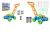 Interactive Bubble Machine For Children Featuring Durable Plastic Construction For Outdoor Play