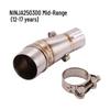 Little Ninja Z250SL 250/300/400 Mid-Section Exhaust Modification Pipe (2012-2022)