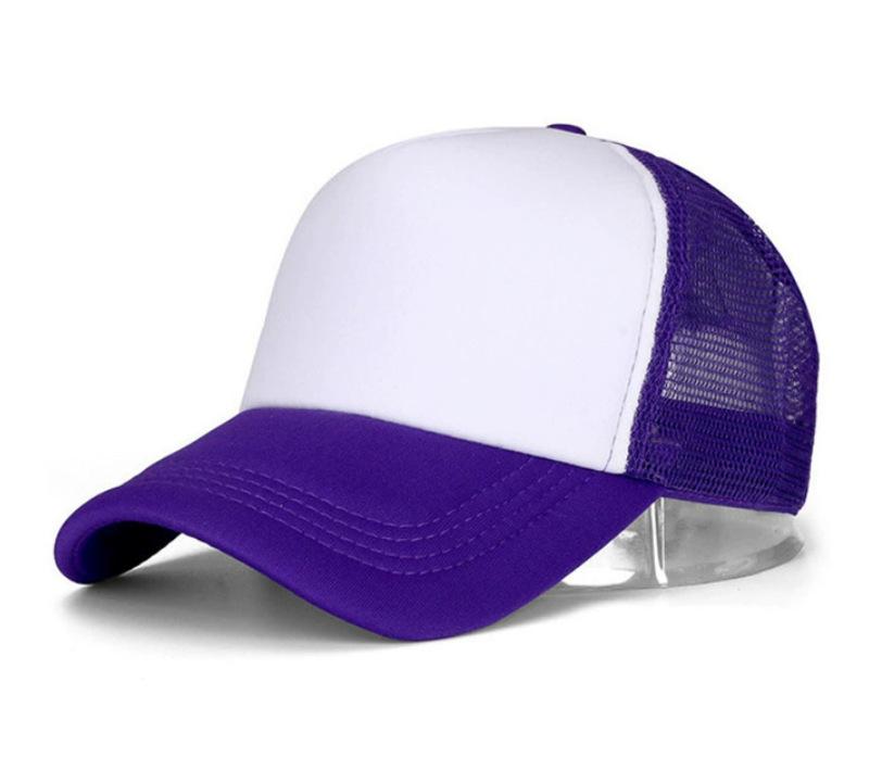 Breathable Curved Brim Mesh Cap Custom Screen Printed Baseball Hat for Adults