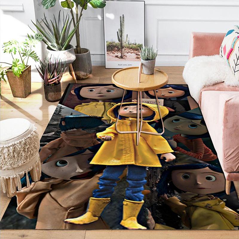 Coraline Rug Floor Mat for Living Room or Bedroom Soft and Comfortable Carpet a Gift for Birthday and Holiday.