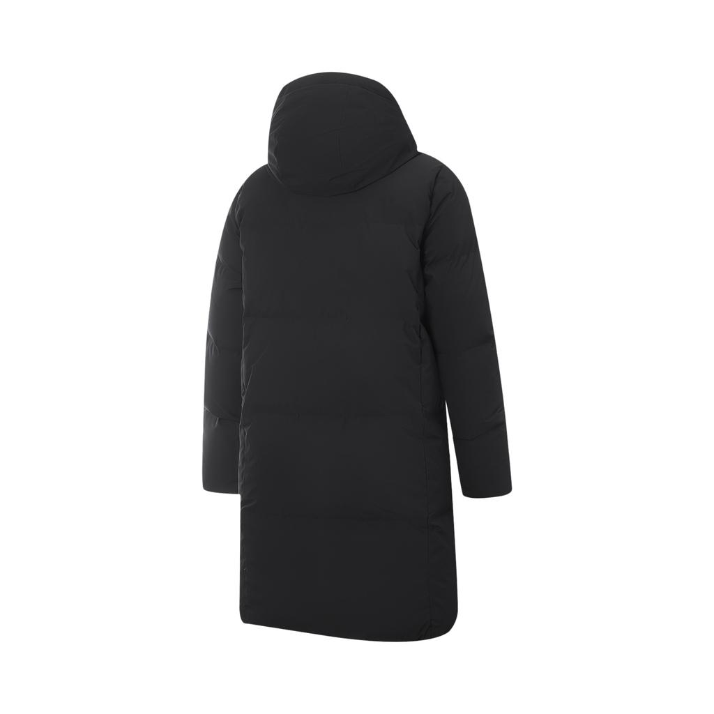 Li Ning Windproof Waterproof Warm Simple Comfortable Versatile Hooded Down Jacket Women Outerwear AYMV406-2