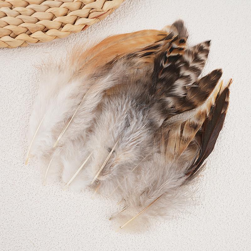 50Pcsdiy Jewelry Accessories Feather Diy Feather Headdress Corsage Hat Shoes Handicrafts Decorative Materials